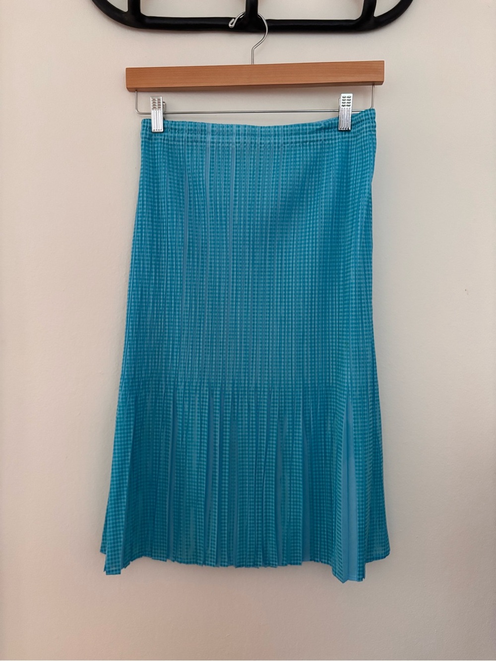 Vintage Pleats Please Gingham Skirt